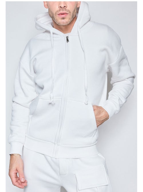 Sweat à capuche zippé Kebello - Kiabi