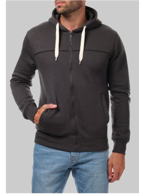 Sweat à capuche zippé Kebello - Kiabi