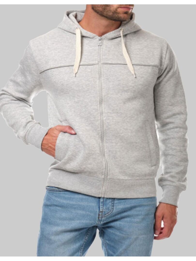 Sweat à Capuche Zippé Vintage Roxy Pour Femme - Taille S - Gris à Carreaux Style Y2K - Très Bon État