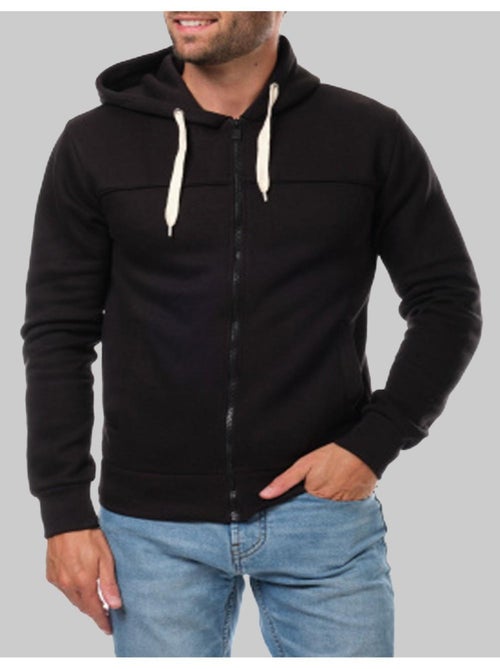 Sweat à capuche zippé Kebello - Kiabi
