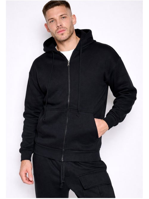 Sweat à capuche zippé Kebello - Kiabi