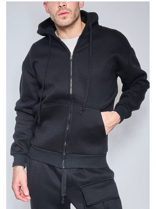 Sweat à capuche zippé Kebello - Kiabi