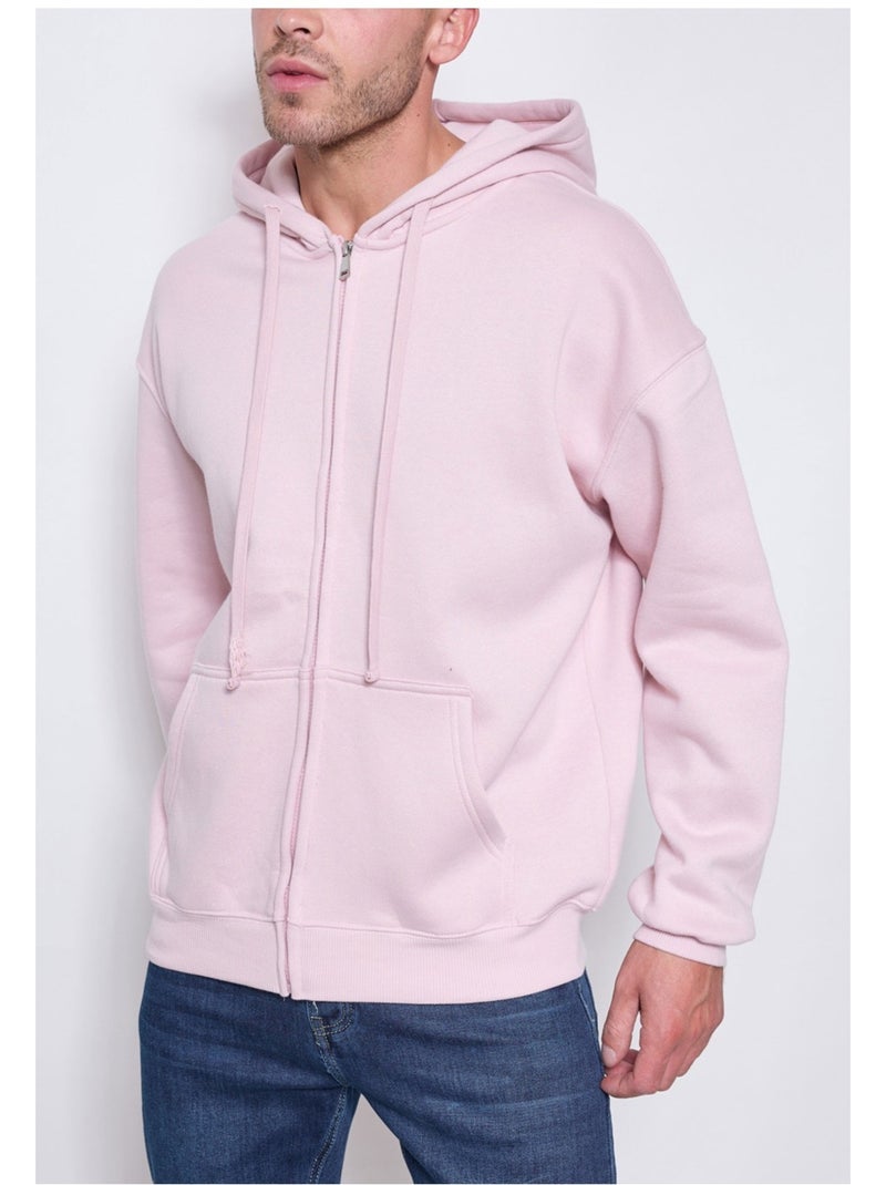 Sweat à capuche zippé Kebello Rose - Kiabi