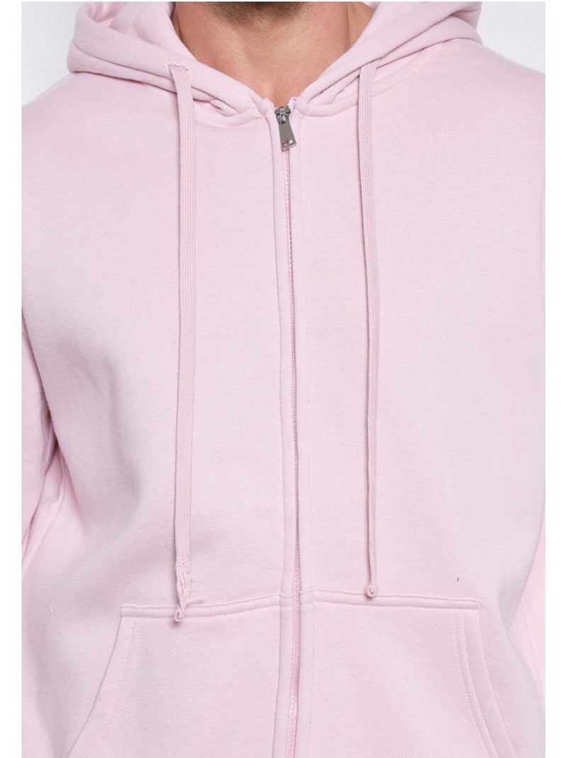 Sweat à capuche zippé Kebello Rose - Kiabi