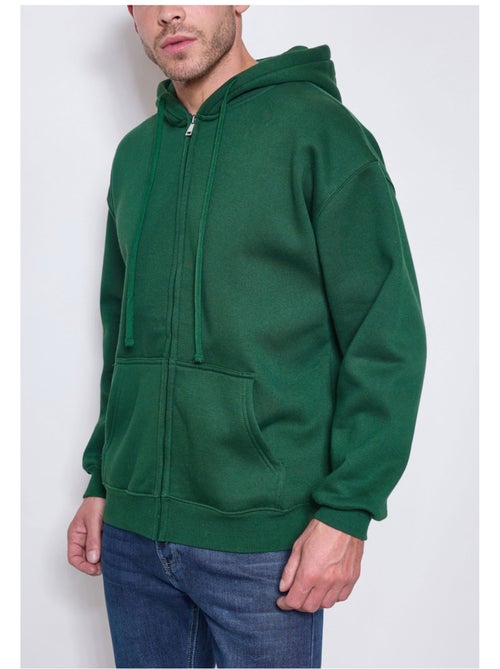 Sweat à capuche zippé Kebello - Kiabi