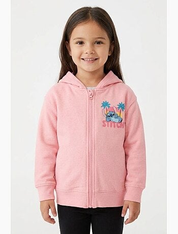 Sweat à Capuche Zippé Lilo et Stitch | Licence Officielle