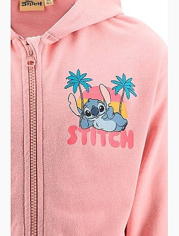 Sweat à Capuche Zippé Lilo et Stitch | Licence Officielle