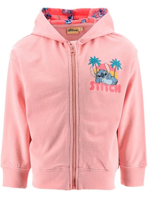 Sweat à Capuche Zippé Lilo et Stitch | Licence Officielle - Kiabi