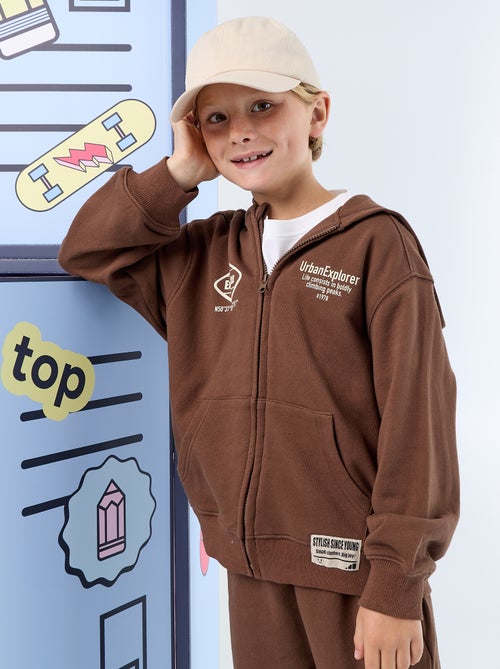 Sweat à capuche zippé - Kiabi