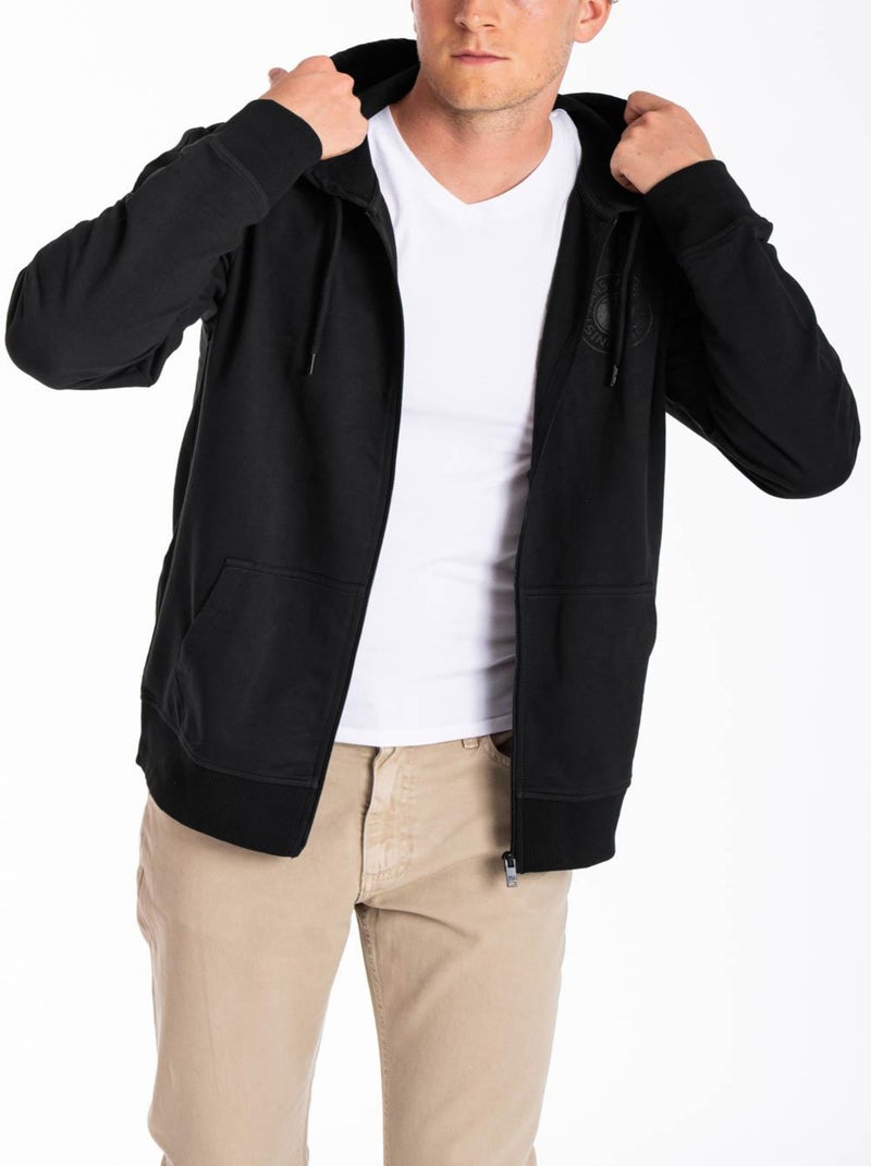 Sweat à capuche zippé MEDERIP 'Rica Lewis' Noir - Kiabi