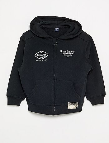 Sweat à capuche zippé