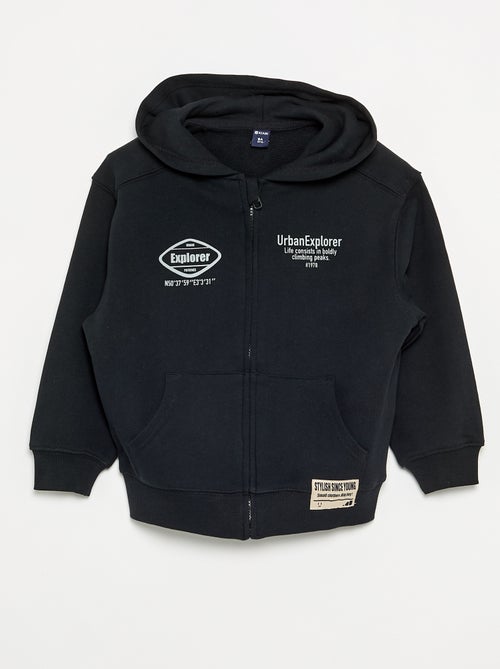 Sweat à capuche zippé - Kiabi