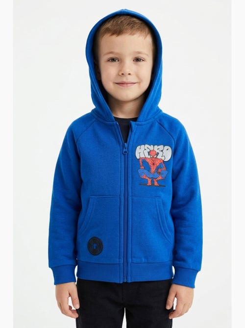 Sweat à Capuche Zippé Spiderman| Licence Officielle - Kiabi Sweat à Capuche Zippé Spiderman| Licence Officielle - Kiabi