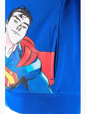 Sweat à Capuche Zippé Superman | Licence Officielle