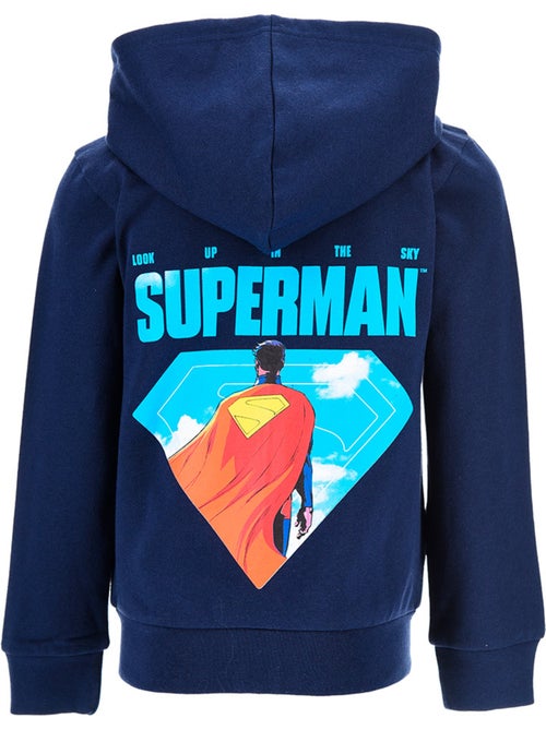 Sweat à Capuche Zippe Superman  | Licence Officielle - Kiabi
