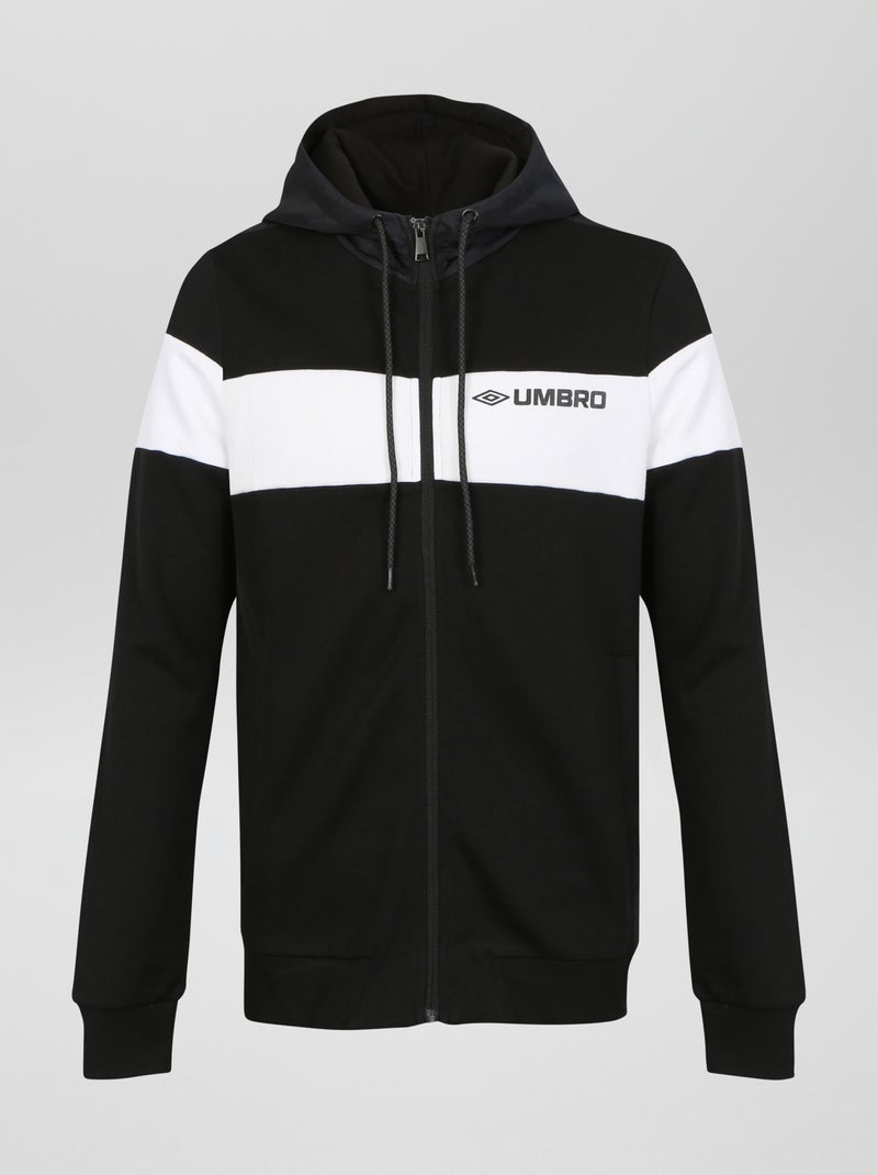 Sweat à capuche zippé 'Umbro' Noir - Kiabi