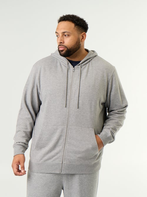 Sweat à capuche zippé uni - Kiabi Sweat à capuche zippé uni - Kiabi
