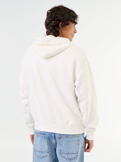 sweat à capuche zippée uni - Kiabi