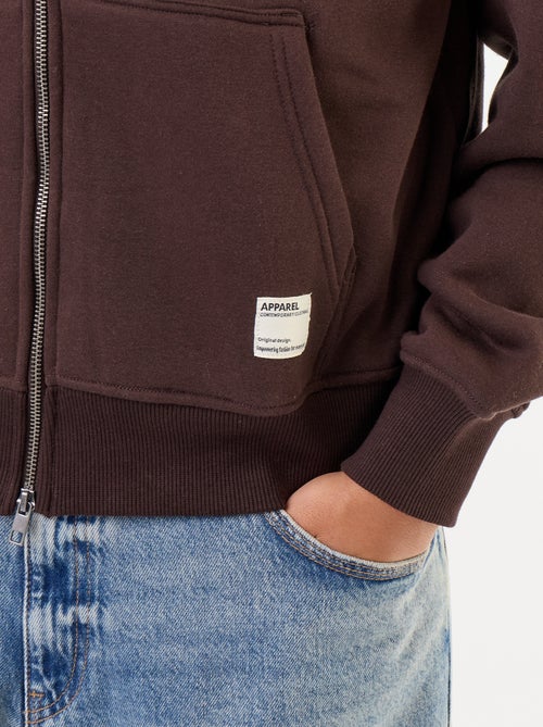 sweat à capuche zippée uni - Kiabi sweat à capuche zippée uni - Kiabi