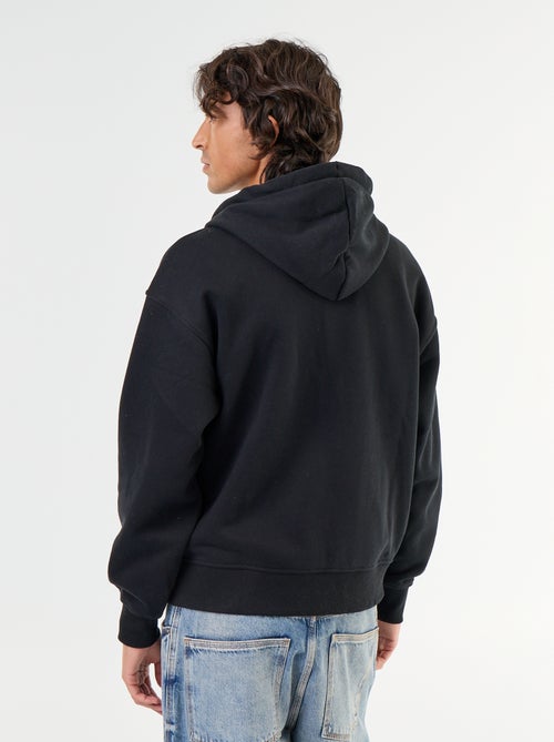 sweat à capuche zippée uni - Kiabi