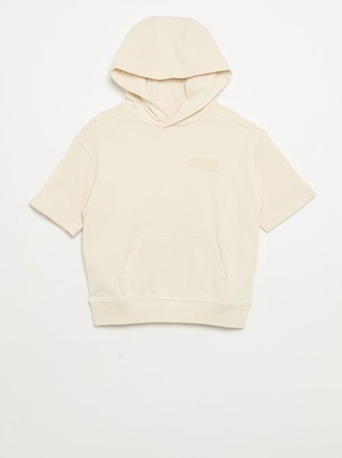 Sweat à capuches et manches courtes - Kiabi
