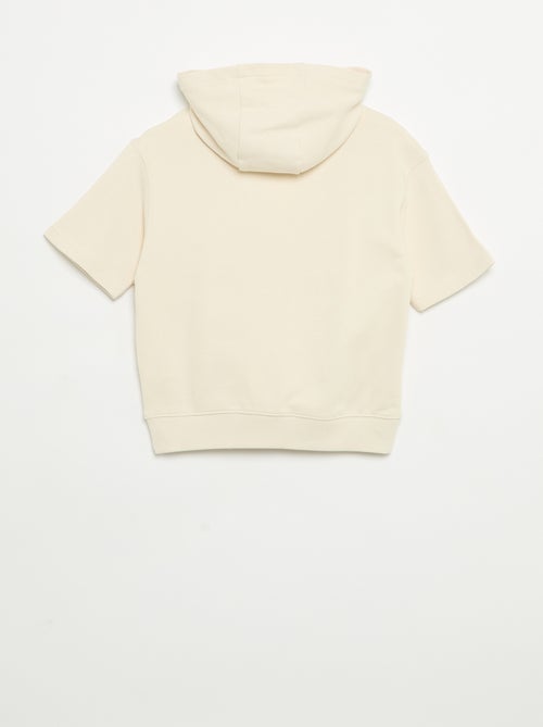 Sweat à capuches et manches courtes - Kiabi