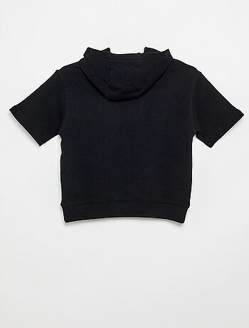 Sweat à capuches et manches courtes