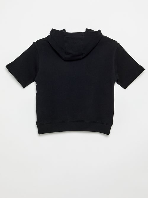 Sweat à capuches et manches courtes - Kiabi