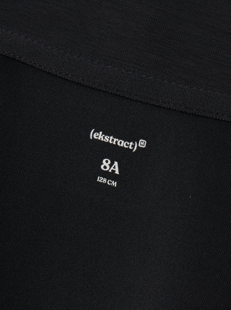 Sweat à col camionneur Noir - Kiabi
