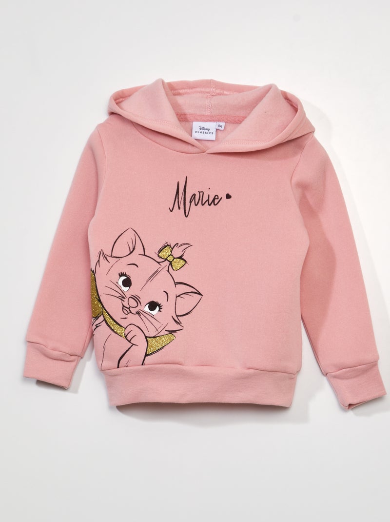 Sweat à col capuche Rose - Kiabi