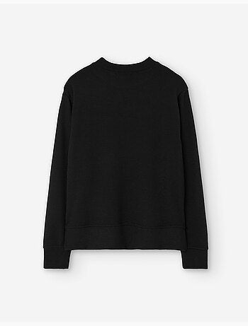 Sweat à col côtelé