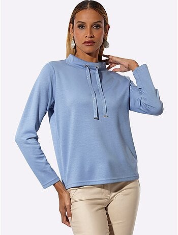 Sweat à Col Montant 50% Modal - Taille Standard - Helline