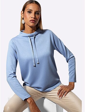 Sweat à Col Montant 50% Modal - Taille Standard - Helline
