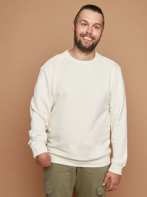 Sweat à col rond - collection facile à enfiler - Kiabi