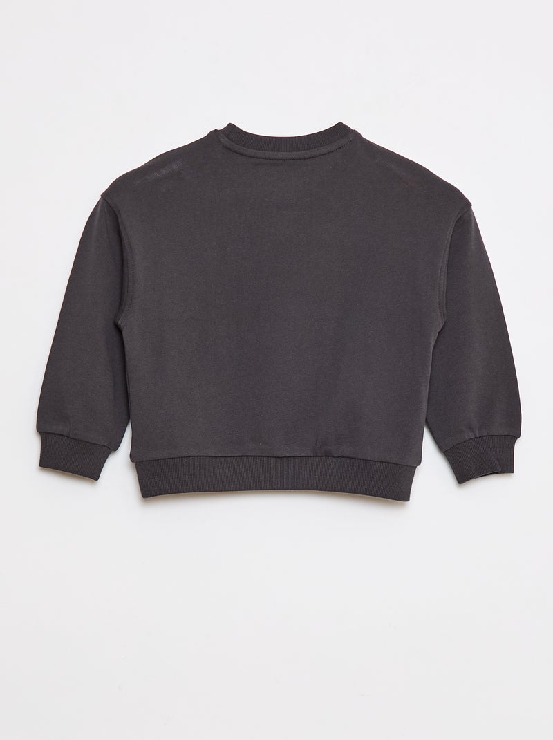 Sweat à col rond - Grafik Edition Gris - Kiabi