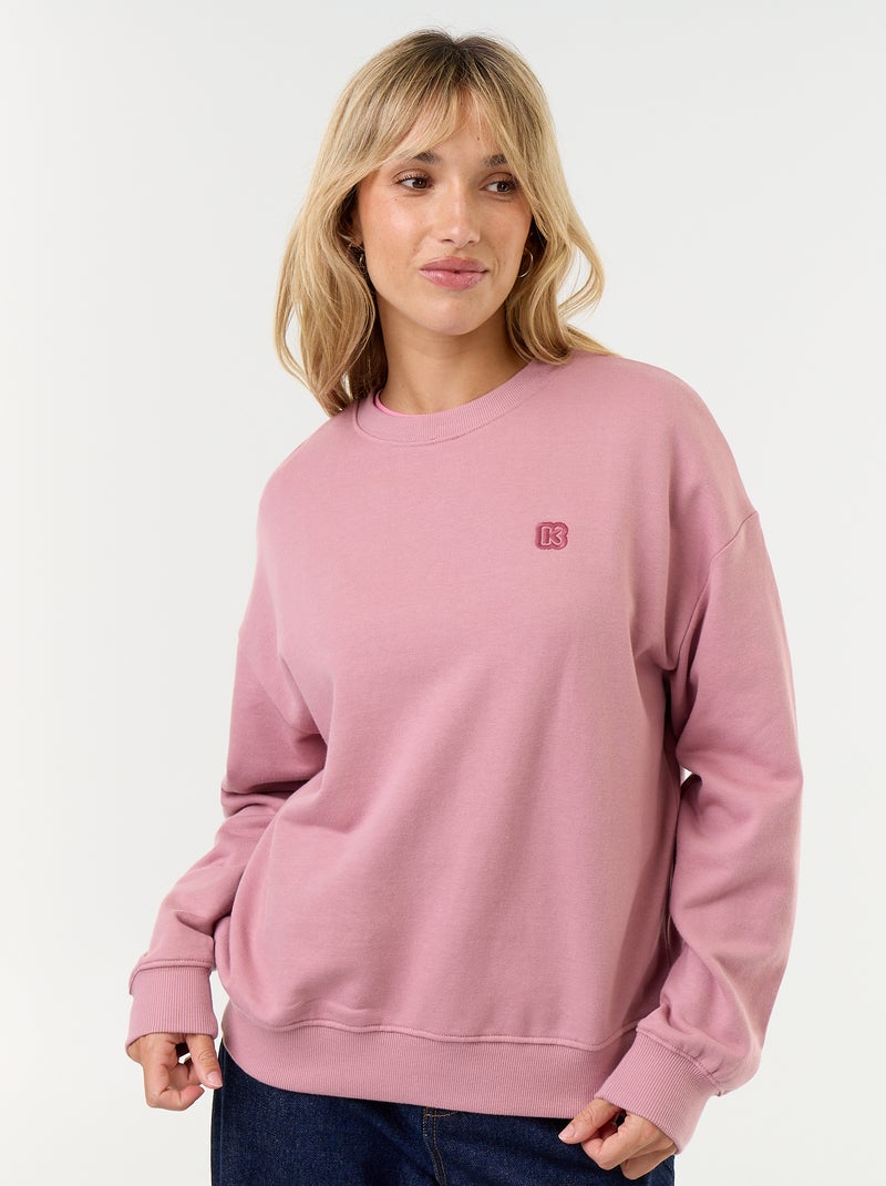 Sweat à col rond - Kiabi Rose pâle - Kiabi