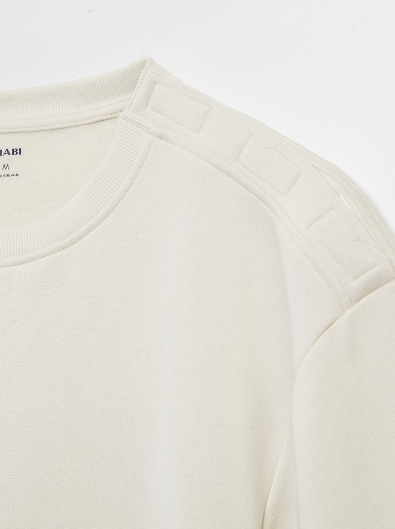 Sweat à col rond - So Easy Blanc - Kiabi