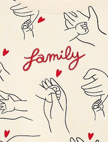 Sweat à col rond 'Agathe Sorlet x Kiabi' - Saint-Valentin