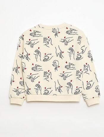 Sweat à col rond 'Agathe Sorlet x Kiabi' - Saint-Valentin