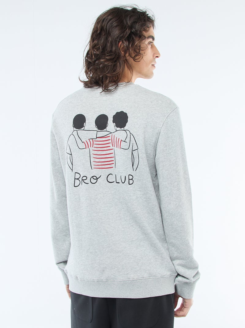 Sweat à col rond 'Agathe Sorlet x Kiabi' - Saint-Valentin Gris - Kiabi