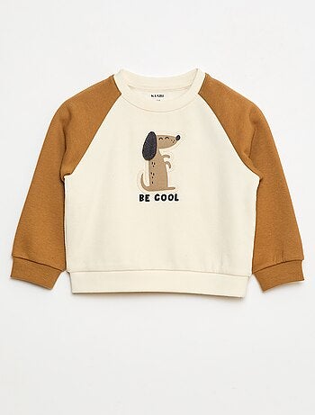Sweat à col rond animé