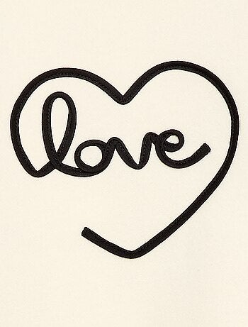 Sweat à col rond avec motif en cordelette