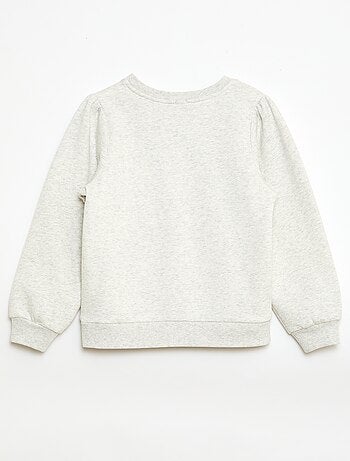 Sweat à col rond avec motif en cordelette