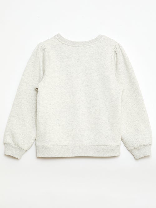 Sweat à col rond avec motif en cordelette - Kiabi Sweat à col rond avec motif en cordelette - Kiabi