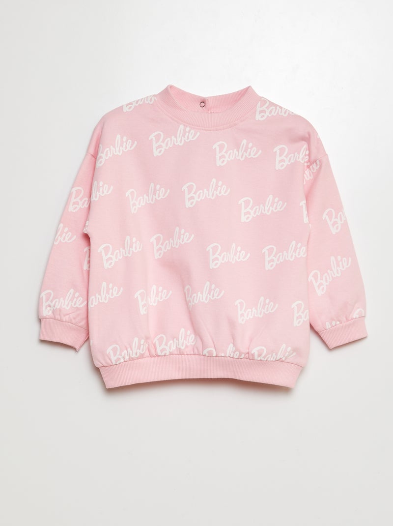 Sweat à col rond 'Barbie' Rose - Kiabi