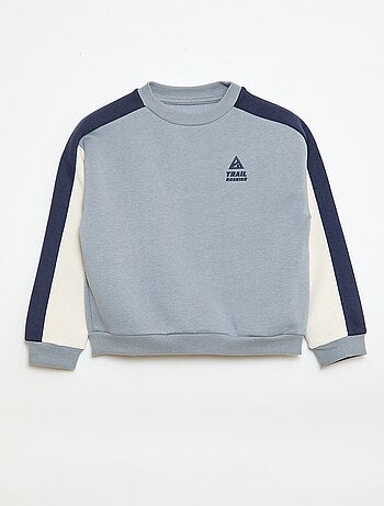 Sweat à col rond color block