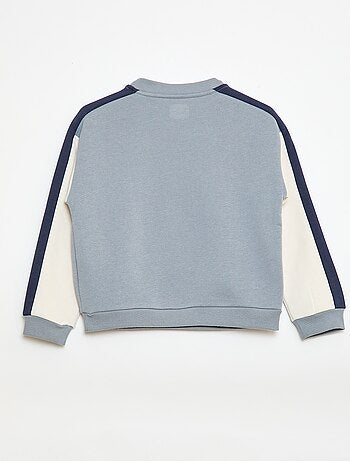 Sweat à col rond color block