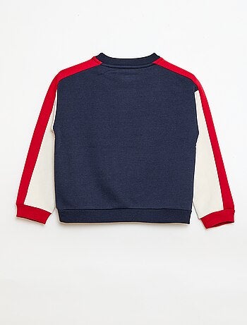 Sweat à col rond color block