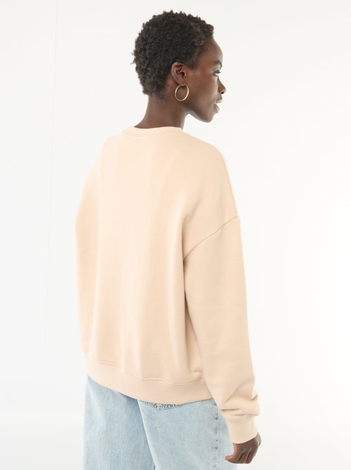 Sweat à col rond fantaisie - Kiabi