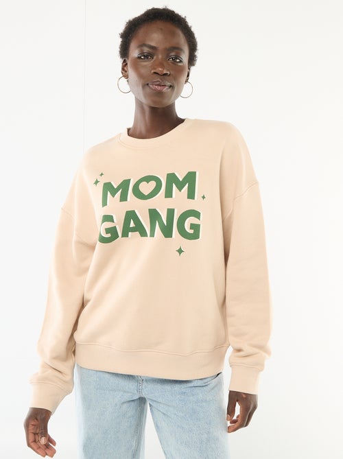 Sweat à col rond fantaisie - Kiabi